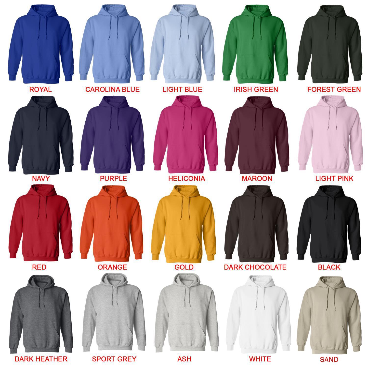hoodie color chart - Cavapoo Gifts UK