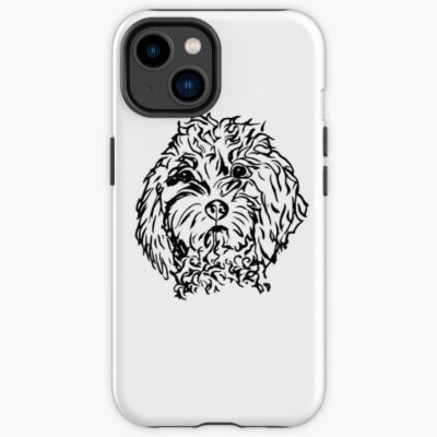 Cavapoo Aesthetic Illustration Phone Case