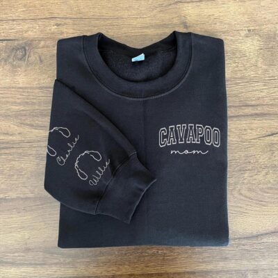 Cavapoo Lover Embroidered Sweatshirt