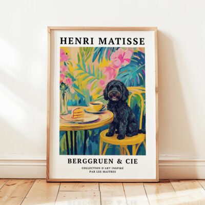 Cavapoo Black Dog Kitchen Wall Art