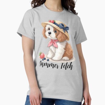 Cavapoo Aesthetic Illustration T-shirt