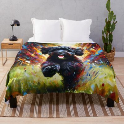 Cavapoo Classic Artwork Throw Blanket