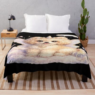 Cavapoo Graphic Design Throw Blanket
