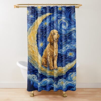 Cavapoo Vintage Artwork Shower Curtain