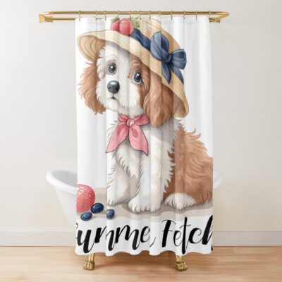 Cavapoo Timeless Design Shower Curtain