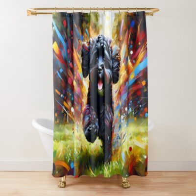 Cavapoo Classic Artwork Shower Curtain