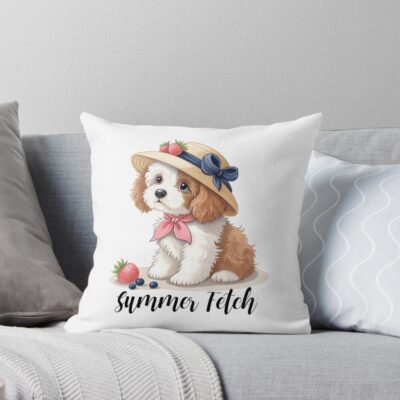 Cavapoo Legacy Artwork Throw Pillow